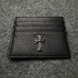 Chrome Hearts Leather Cross Wallet 