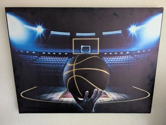 🏀✨ Game Point Glory – Courtside Basketball Arena Canvas”✨🏀
