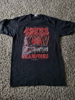 Vintage 90's San Francisco 49ers Back To Back Champions Single Stitched Shirt 