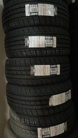 Set of 4 New Tires 215/45r17 Milestar includes instalation and balance