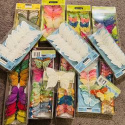 Assortment Of Colorful Butterflies