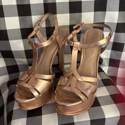 Aldo Metallic Copper Heels 