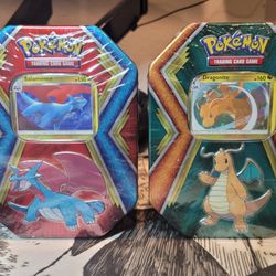 Pokemon Tins Dragonite/Salamance