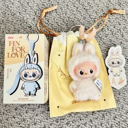 π©· POP MART Labubu THE MONSTERS PIN FOR LOVE Vinyl Plush Pendant β Letter A