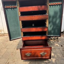 Antique Wood Jewelry Dresser 
