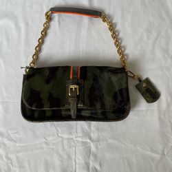 Longchamp Calfskin Gold Hardware Purse 100% Authentic