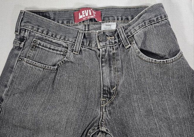 LEVI STRAUSS 511 Levi's Red Tab Skinny Gray Jeans ~ Tag Size W28 X L28