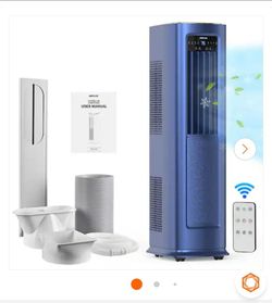 Airplus -12000 BTU Tower Portable Air Conditioner with Heat, Dehumidifier, Remote,