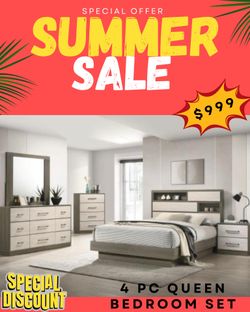 4 PC QUEEN BEDROOM SET