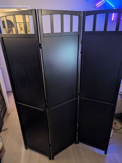 Black Room Divider