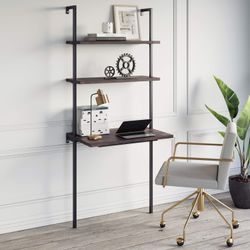 Nathan James Theo 2-Shelf Industrial Wall Mount Table (brand New) 