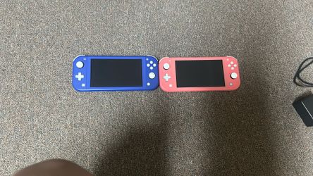 Two Nintendo switch Lite with charger brand new