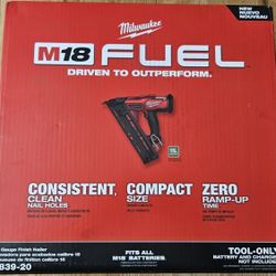 Milwaukee M18 Fuel Finish Nailer  15 GA