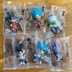 Limited Collection Burger King Dragon Ball Z Toys. Full Set of 6