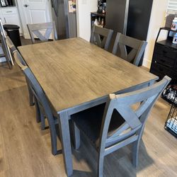 Ashley Caitbrook Dining Table Set – 6 Chairs – Like New