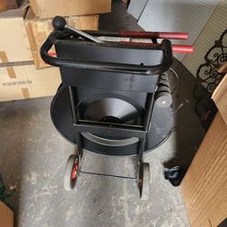Heavy Duty Strapping Cart, Slightly Used with Multiple Accesories Included