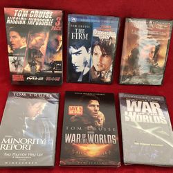 Lot 9 NEW & SEALED MISSION IMPOSSIBLE I II III BOX SET THE FIRM VANILLA SKY Tom Cruise THE WAR OF THE WORLDS The Original Invasion OOP DVD‼️