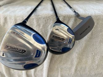 RAM G-Force Driver + 5-Wood + Dunlop Putter – Beginner Golf Extras