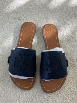 Tory Burch Sandals 9.5 (Navy Blue)
