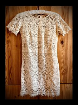 Free People Exquisite Ivory Lace Dress
