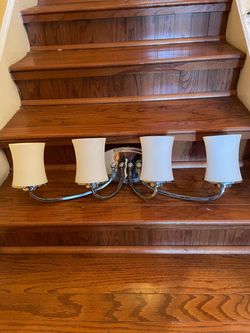 4-Light Chrome Vanity Light Bar