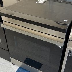 💥Best Saving💥 Bespoke 30 in. 6.3 cu. ft. 4-Burner Element Smart Slide-In Induction Range in Stainless Steel with Anti-Scratch Glass