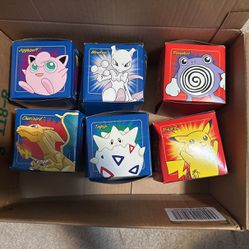 *UNOPENED* 1999 Burger King Gold Plate Pokemon Cards/ All 57 Toys