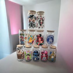Vasos de Vidrio, Acrílico y Plástico personalizados