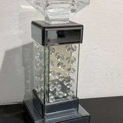 Elegant Home Decor Mirror Glass Candle Holder