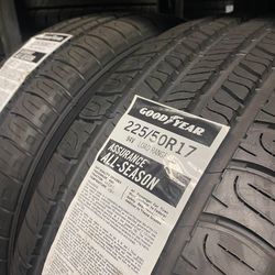 225/50r17 Goodyear Assurance Set of New Tires!!