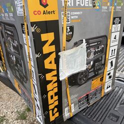 Sale generator nuevo en su caja de gas y gasolina