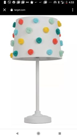 Pom Pom Shade Table Lamp