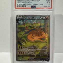 Pokemon PSA 9 Charizard V #SWSH260 Ultra Premium Collection Promo