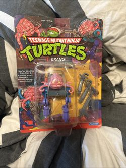 Teenage Mutant Ninja Turtles TMNT 1989 Krang Action Figure 14-Back Sealed