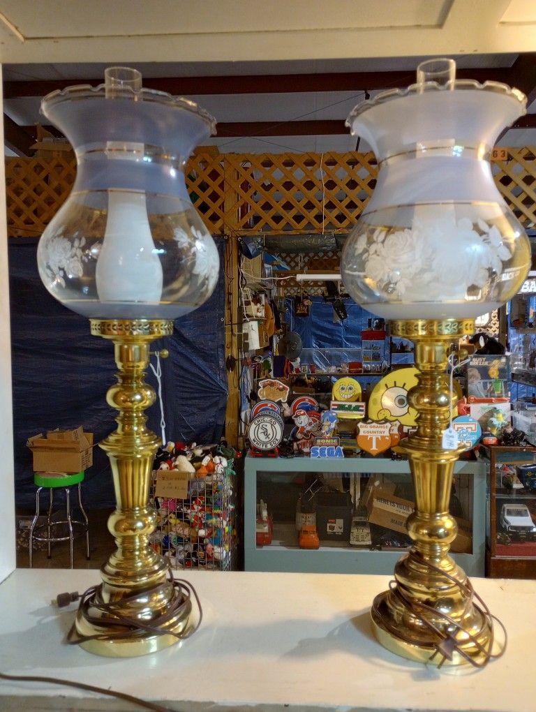 Vintage Brass Lamps