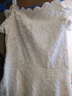 Beautiful white dress with sparkles