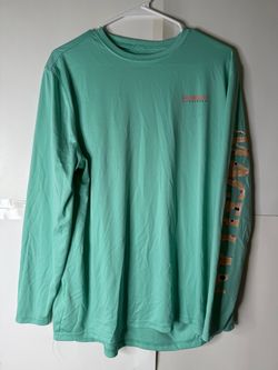Magellan Outdoors Mint Green Long-Sleeve Performance Fishing Shirt Size L
