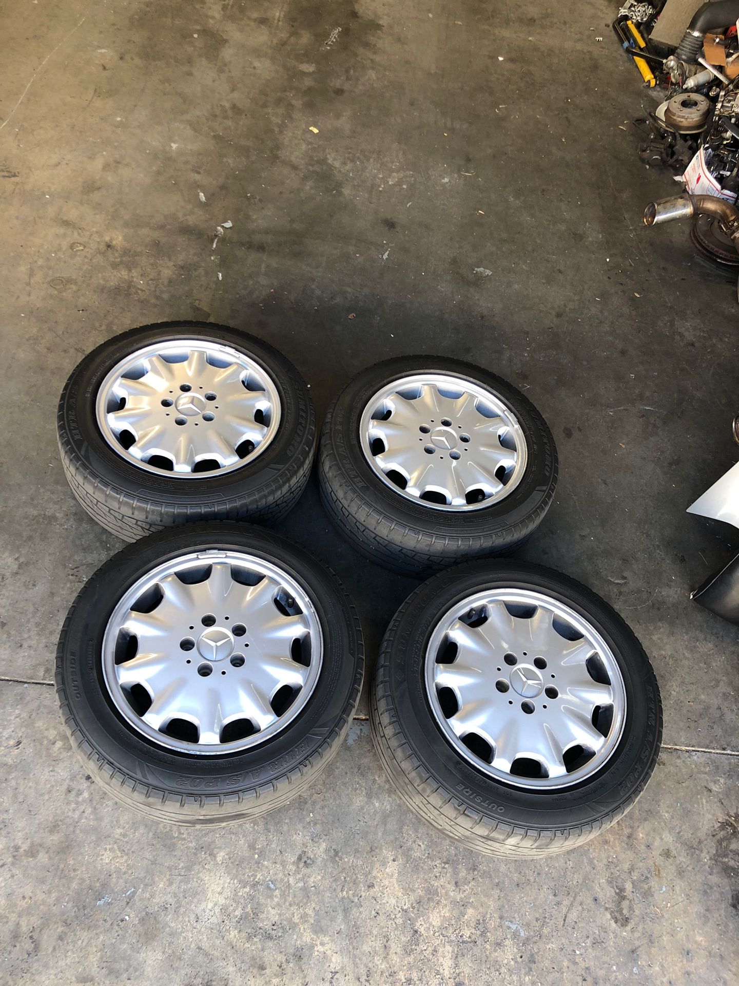 4 Mercedes Benz W210 E320 wheels used. for Sale in Lake Forest CA OfferUp