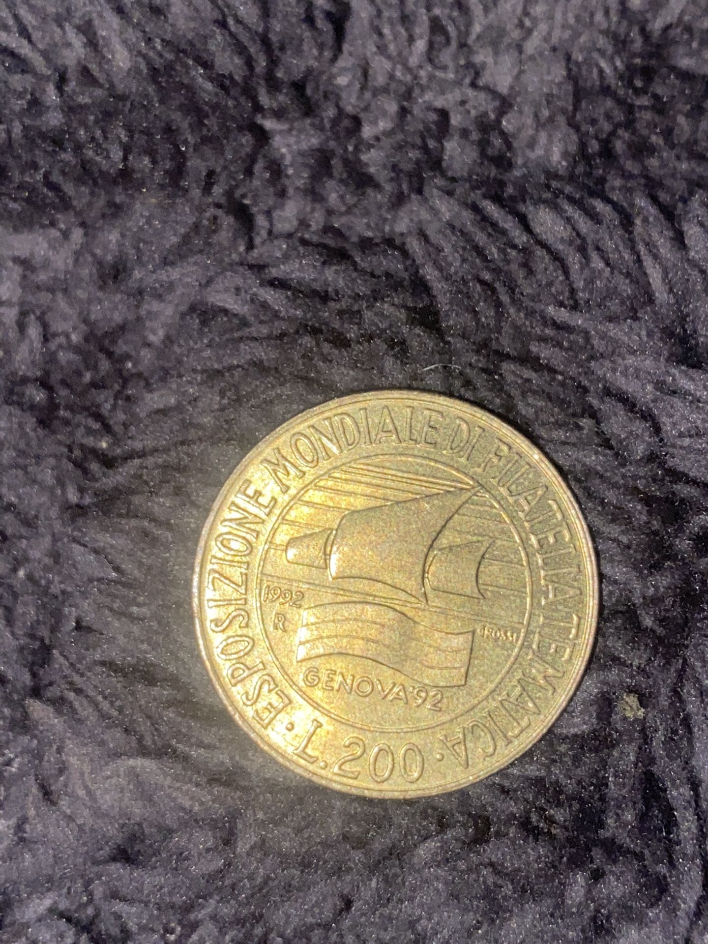 1992 Italiana L200 Coin