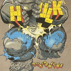 Rare Vintage Y2K Marvel Incredible Hulk Graphic T Shirt Size 2XL