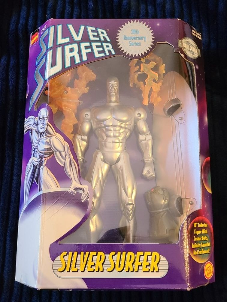 Vintage Silver Surfer Action Figure