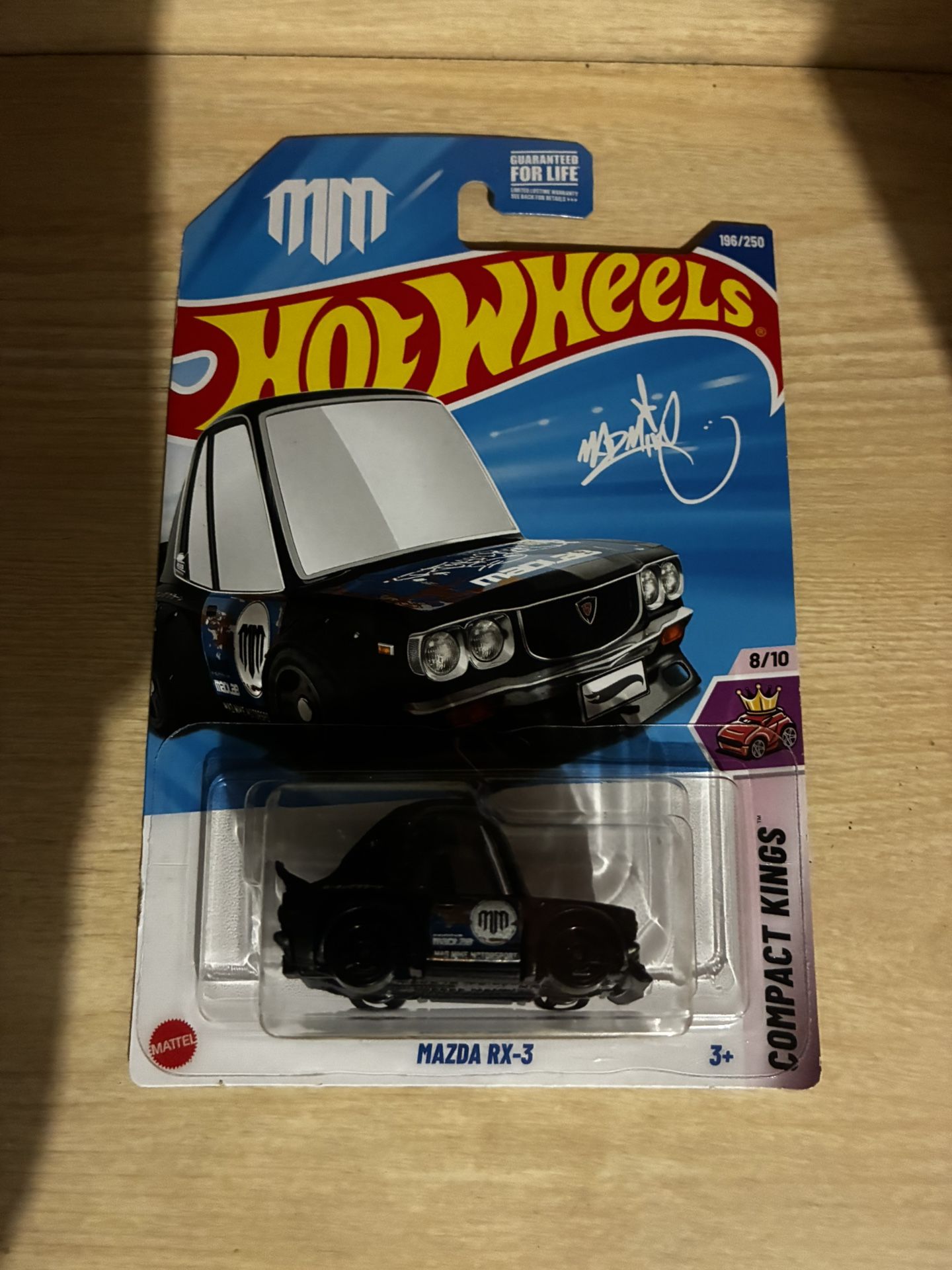 Mazda RX-3 #196 Mad Mike Black Compact Kings 8/10 2025 Hot Wheels Case K