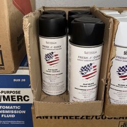 Flat black spray paint