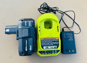 Ryobi ONE+ 18V 4.0 Ah Battery & Charger Starter Kit