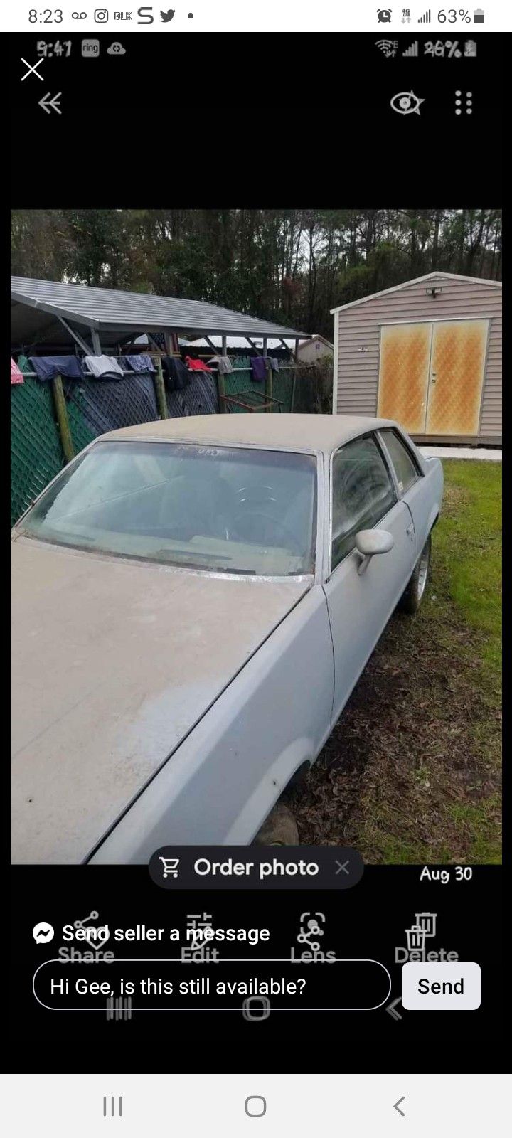 1978 Malibu Roller Roller Bill Of Sale Cash Only
