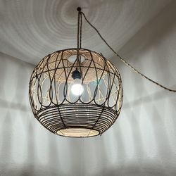 Wooden Hanging Lamp Shade