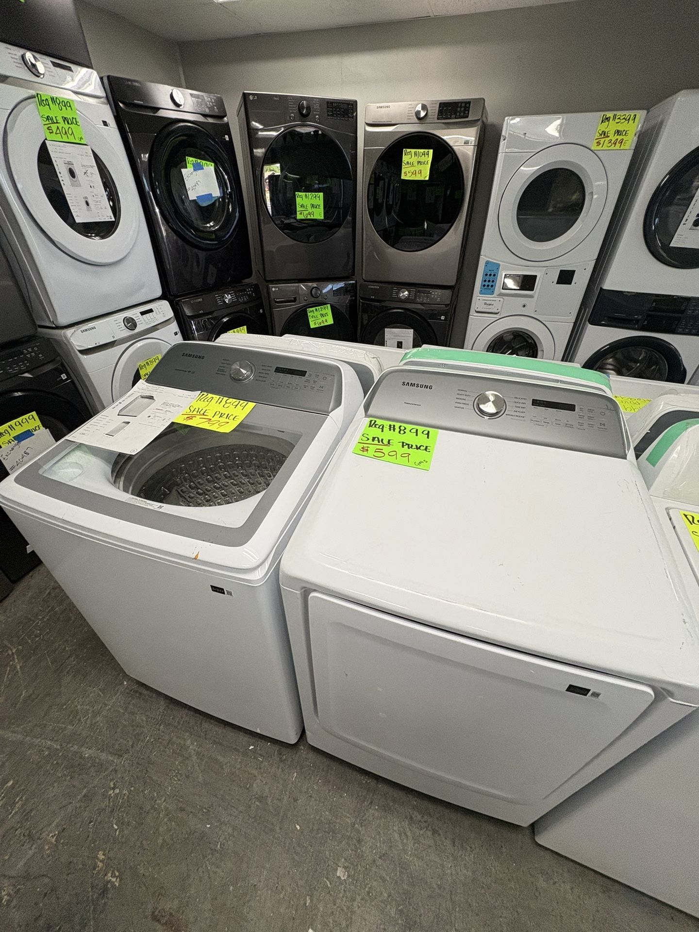 Samsung Washer And Gas Dryer Set On Sale