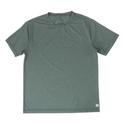 Vuori Tradewind Performance 2.0 Shirt Mens Large L Green Heather Stretch 