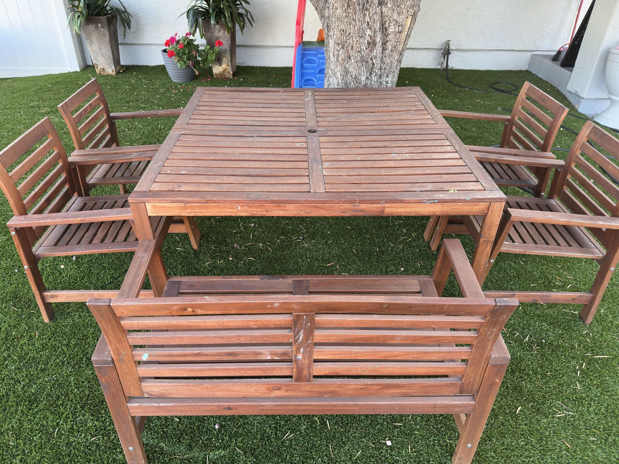 Ikea Wooden Patio Set