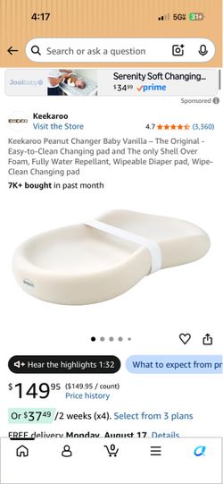 Keekaroo Peanut Changing